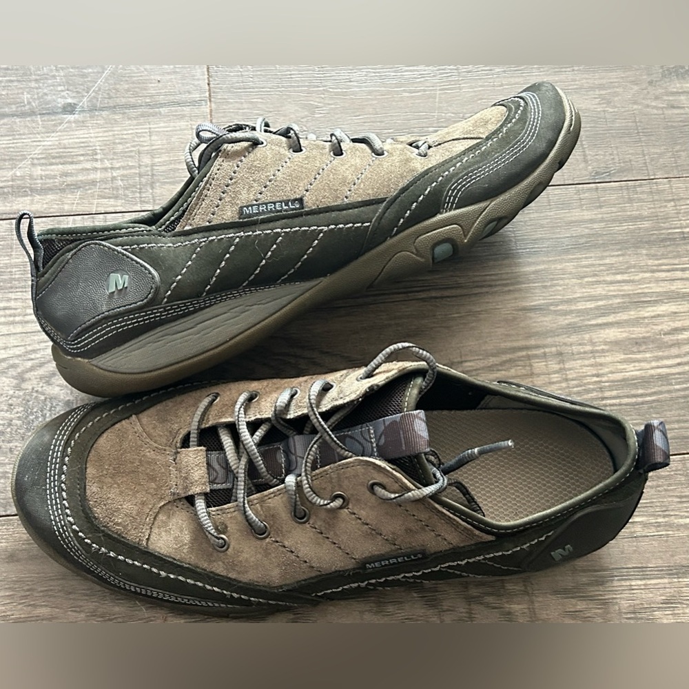 MERRELL Mimosa womens size 10.5 leather black lace up shoes